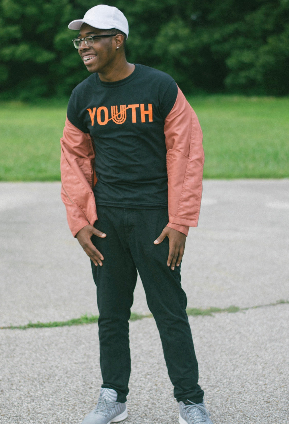 Unapologetic Youth Tee (black/tangerine)